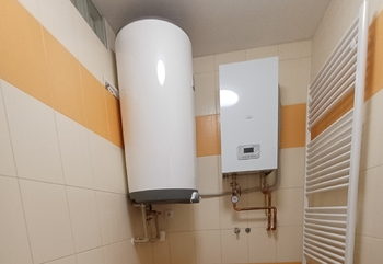 V bytě je elektrokotel a bojler - Pronájem bytu 2+kk v osobním vlastnictví 58 m², Sedlčany