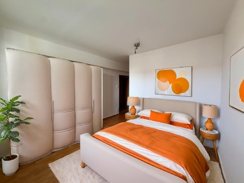 Vizualizace ložnice - Prodej bytu 3+1 v osobním vlastnictví 66 m², Mladá Boleslav