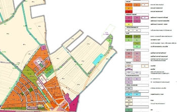 Mapa ÚP - Prodej pozemku 9518 m², Choťánky