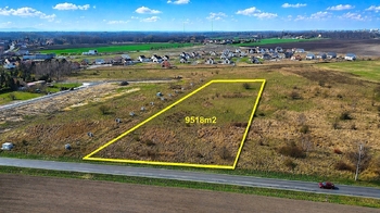 Pohled na pozemek a okolí - Prodej pozemku 9518 m², Choťánky 