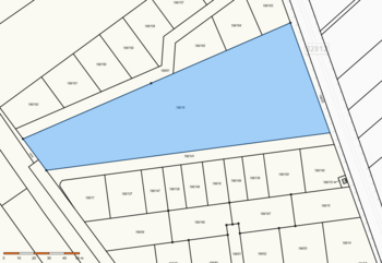 Katastrální mapa pozemku - Prodej pozemku 9518 m², Choťánky