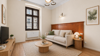 VIZUALIZACE - Prodej bytu 1+kk v osobním vlastnictví 22 m², Praha 2 - Vinohrady