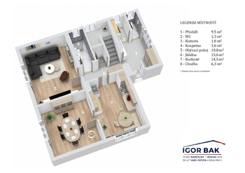 Prodej domu 82 m², Praha 9 - Běchovice