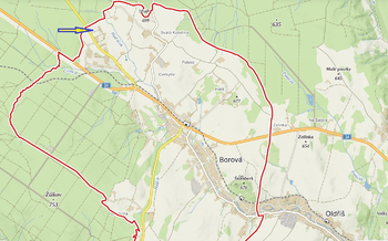 Prodej pozemku 7429 m², Borová