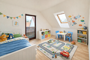 vizualizace - dětský pokoj - Prodej domu 190 m², Všestary