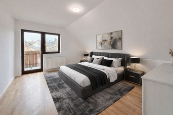 vizualizace - ložnice - Prodej domu 190 m², Všestary