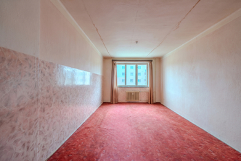 obývací pokoj - vyklizeno vizualizací - Prodej bytu 2+1 v družstevním vlastnictví 52 m², Semily