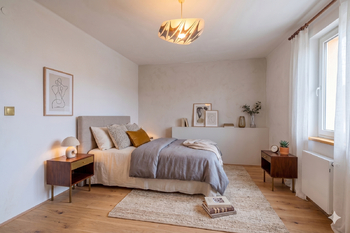 vizualizace zrekonstruované ložnice - Prodej bytu 2+1 v družstevním vlastnictví 52 m², Semily
