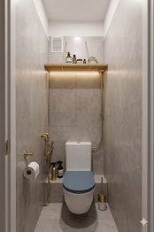 vizualizace zrekonstruovaného wc - Prodej bytu 2+1 v družstevním vlastnictví 52 m², Semily