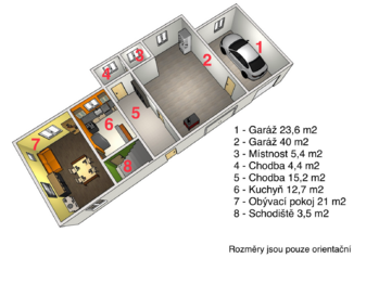 1. NP - Prodej domu 200 m², Hodkovice nad Mohelkou