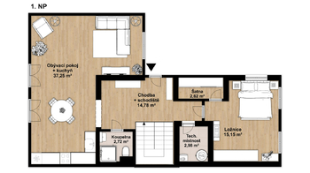 přízemí - Prodej domu 160 m², Dolní Bousov