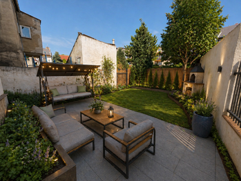 zahrada vizualizace - Prodej domu 180 m², Trmice