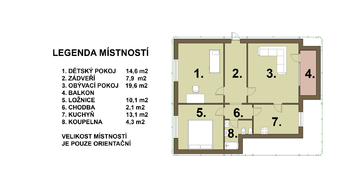 Prodej bytu 3+1 v osobním vlastnictví 75 m², Jablonec nad Nisou