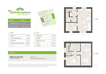 Prodej bytu 4+kk v osobním vlastnictví 91 m², Jince