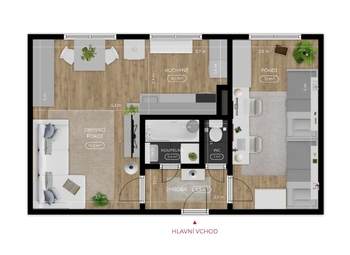 Prodej bytu 2+kk v osobním vlastnictví 39 m², Kotovice