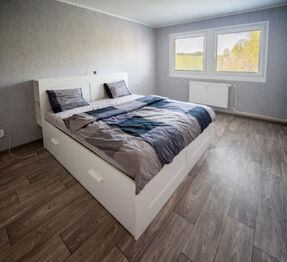 Ložnice - Pronájem bytu 3+1 v osobním vlastnictví 74 m², Trhové Sviny