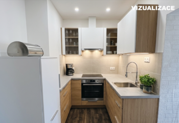 Vizualizace - Kuchyně - Prodej domu 62 m², Březová nad Svitavou
