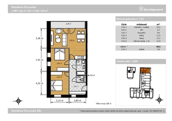 Prodej bytu 3+kk v osobním vlastnictví 69 m², Zlín