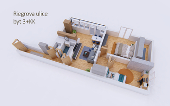 Prodej bytu 3+kk v osobním vlastnictví 61 m², Příbram