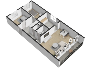 Prodej bytu 3+1 v osobním vlastnictví 68 m², Praha 9 - Střížkov