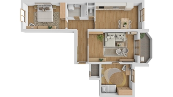Prodej bytu 3+1 v osobním vlastnictví 85 m², Vestec