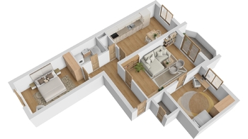 Prodej bytu 3+1 v osobním vlastnictví 85 m², Vestec