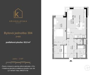 Pronájem bytu 2+kk v osobním vlastnictví 64 m², Nové Strašecí