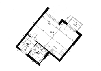 Pronájem bytu 1+kk v osobním vlastnictví 37 m², Praha 9 - Letňany