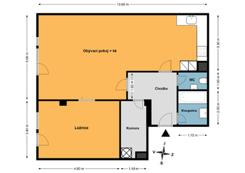 Pronájem bytu 2+kk v osobním vlastnictví 78 m², Praha 7 - Holešovice