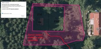 Prodej pozemku 1355 m², Horní Stropnice