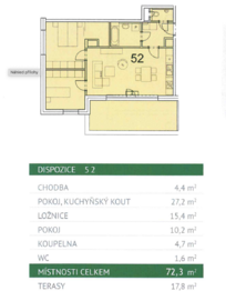 Pronájem bytu 3+kk v osobním vlastnictví 72 m², Havlíčkův Brod