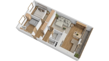 Prodej bytu 3+kk v osobním vlastnictví 61 m², Praha 4 - Lhotka