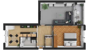 Prodej bytu 2+1 v osobním vlastnictví 59 m², Děčín