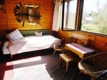 Obývací pokoj. - Prodej chaty / chalupy 54 m², Samopše
