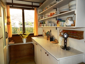 Kuchyňka. - Prodej chaty / chalupy 54 m², Samopše