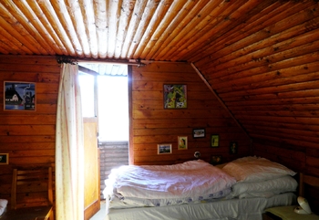 Vstup na balkov s výhledem na řšku. - Prodej chaty / chalupy 54 m², Samopše