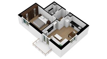 Pronájem bytu 2+kk v osobním vlastnictví 47 m², Plzeň