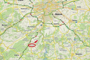 Mapa - Prodej pozemku 941 m², Nová Ves pod Pleší