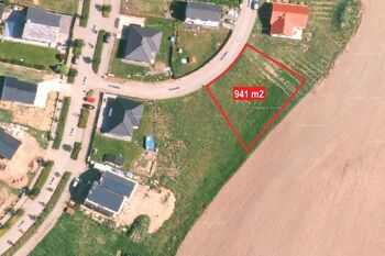 Letecký snímek - velké měřítko - Prodej pozemku 941 m², Nová Ves pod Pleší