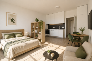 Pronájem bytu 1+kk v osobním vlastnictví 30 m², Praha 9 - Hloubětín