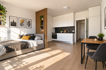 Pronájem bytu 1+kk v osobním vlastnictví 30 m², Praha 9 - Hloubětín