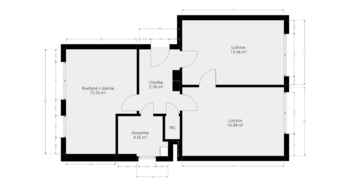 Prodej bytu 3+kk v osobním vlastnictví 60 m², Jedovnice
