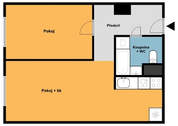 Prodej bytu 2+kk v osobním vlastnictví 45 m², Praha 10 - Horní Měcholupy