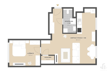 Prodej bytu 2+kk v družstevním vlastnictví 51 m², Stochov