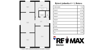 Prodej bytu 4+1 v osobním vlastnictví 70 m², Rotava