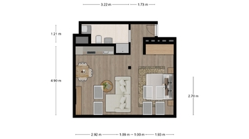 Prodej bytu 1+kk v osobním vlastnictví 43 m², Pardubice
