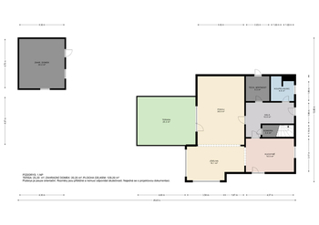 Půdorys 1. NP - Prodej domu 155 m², Nehvizdy