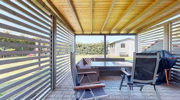 Terasa s pergolou - Prodej domu 155 m², Nehvizdy