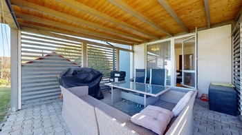 Terasa s pergolou - Prodej domu 155 m², Nehvizdy