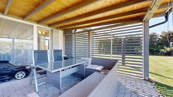 Terasa s pergolou - Prodej domu 155 m², Nehvizdy